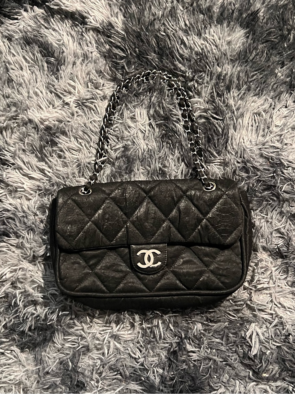 CHANEL Le Marais Coated Canvas Flap Bag